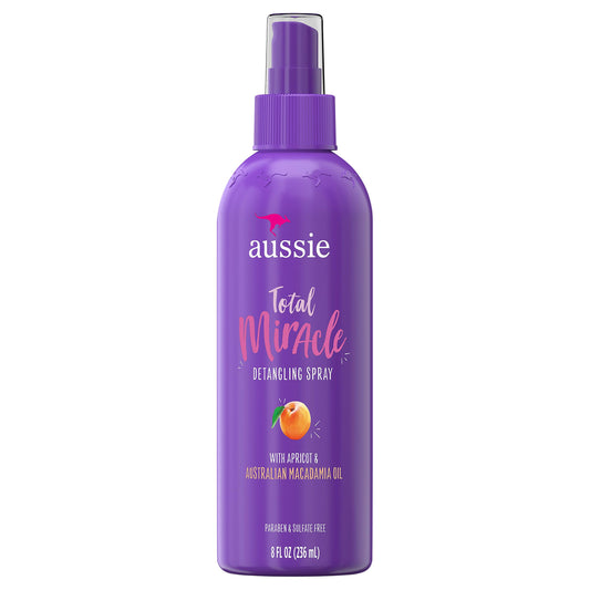 Aussie, Hair Care Miracle Detangling Spray With Apricot & Macadamia Oil, 8 Fl Oz Beauty & Personal Care Aussie