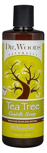 Dr. Woods Tea Tree Liquid Castile Soap - Castile Soap with Pure Tea Tree Oil, Body Wash for Men and Women, Contains Organic Shea Butter, Natural Beauty & Personal Care Dr. Woods
