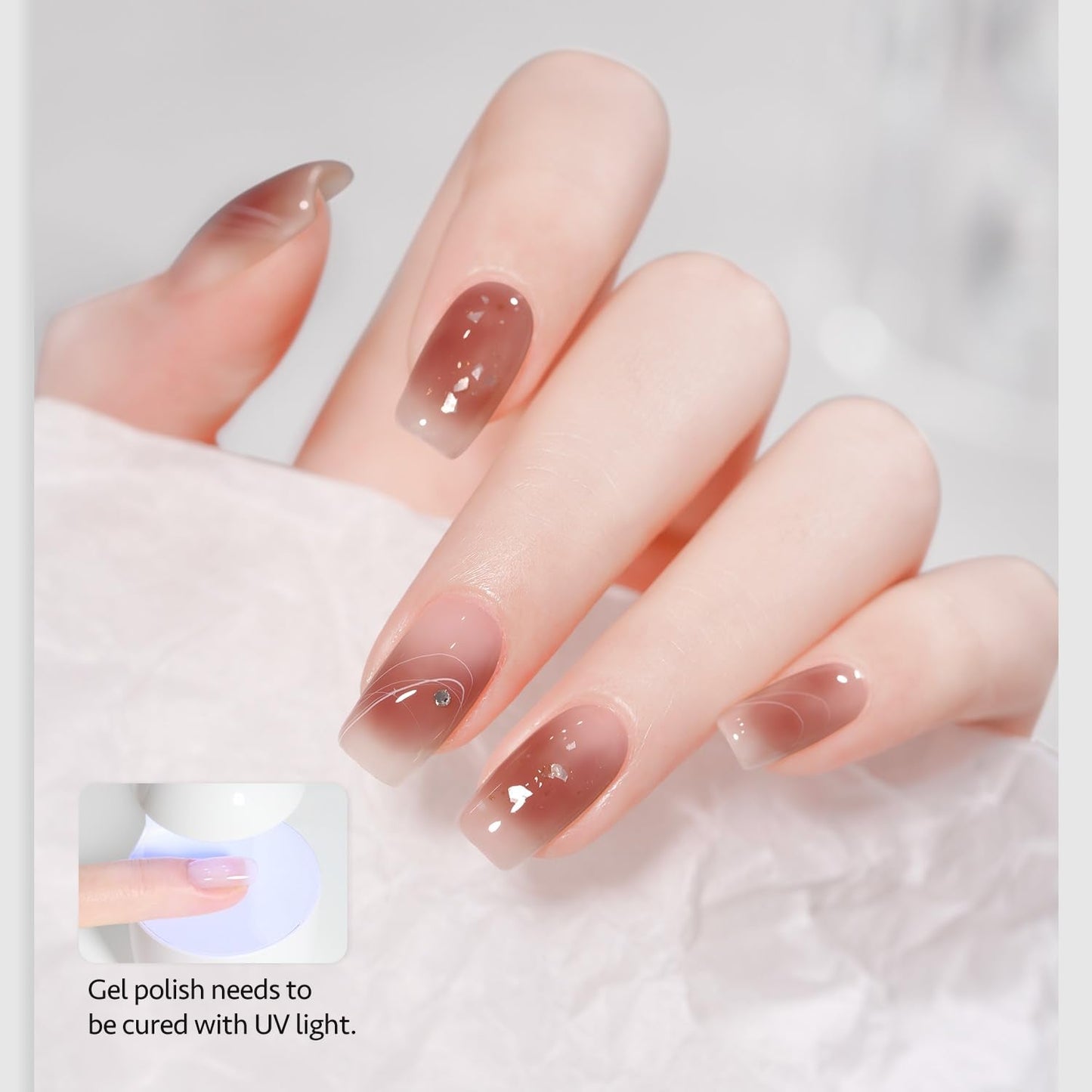 GAOY 2 Pcs Blooming Gel, 16ml Clear Blooming Gel Nail Polish, Spreading Effects Soak Off UV Light Cure for Nail Art DIY Beauty and Personal Care GAOY