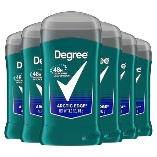 Degree Men Original Aluminum Free Deodorant for Men, 48-Hour Odor Protection, Arctic Edge 3 Ounce (Pack of 6) Beauty and Personal Care Degree