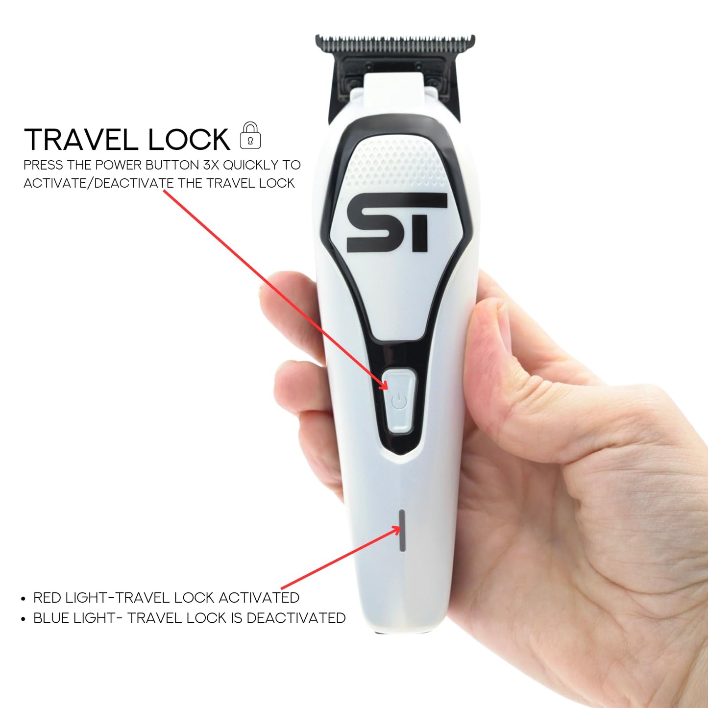 Supreme Trimmer Darkstar 72 Trimmer ST700 with Magnetic Vector Motor - 180 Min Run Time, 9000 RPM Barber Hair Trimmer - Low Noise, Professional Beard Beauty and Personal Care Supreme Trimmer