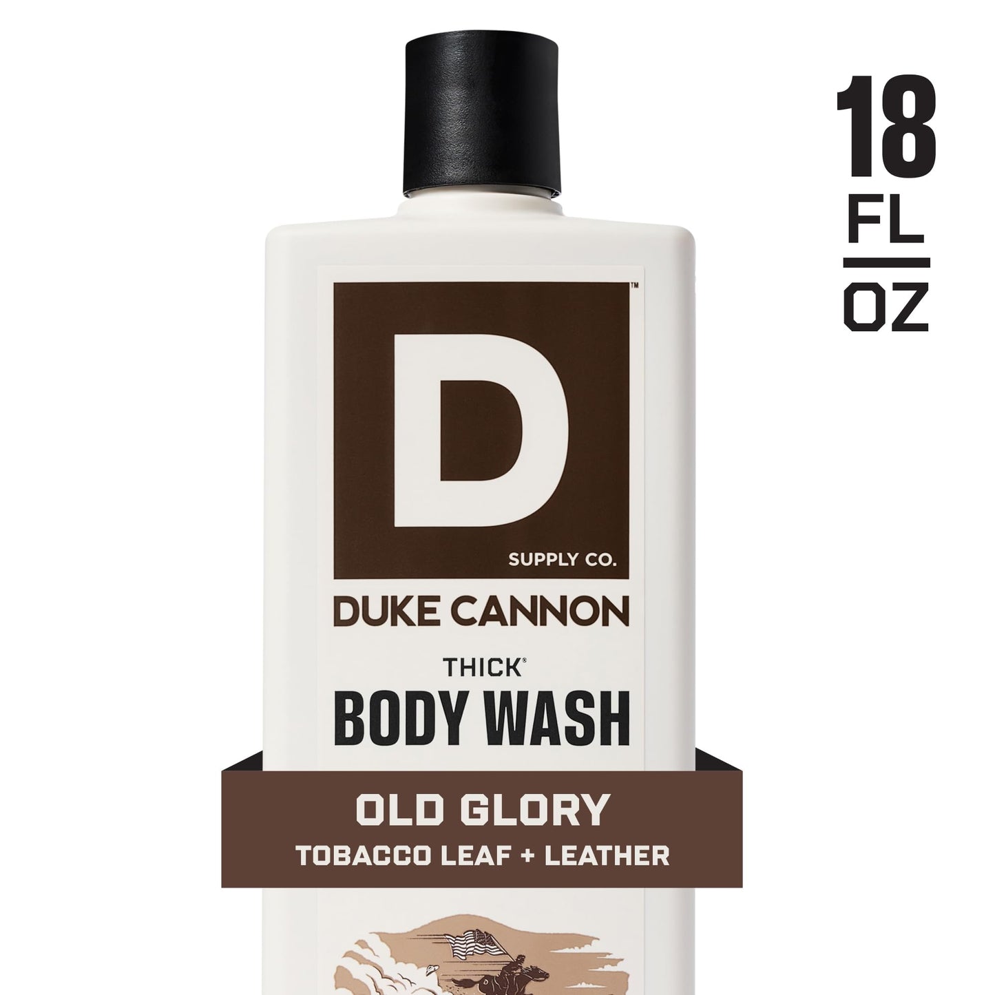Duke Cannon Supply Co. Thick High Viscosity Body Wash - 3X Thicker, Cleansing Shower and Bath Gel, Mineral-Enriched for Men - Tobacco Leaf + Leather Beauty & Personal Care Duke Cannon Supply Co.