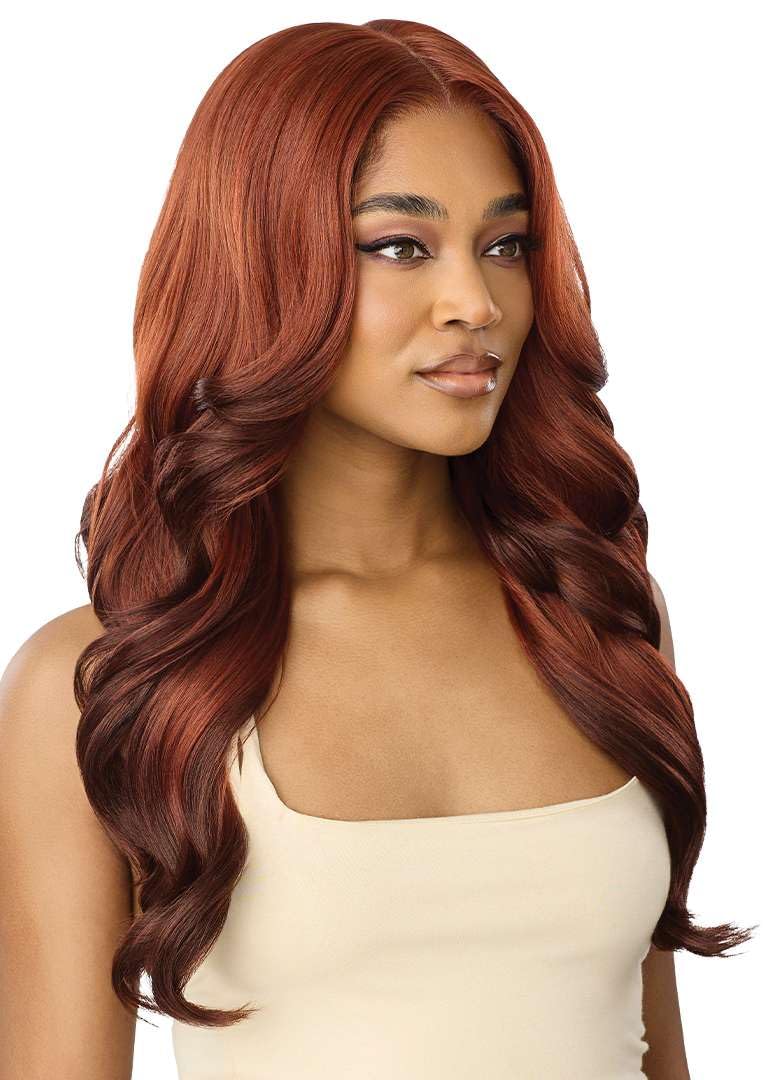 Outre Lace Front Wig - Perfect Hair Line 13X6 Frontal - OnVybes - OnVybe 18 (DRST4/HAZELNUT HONEY)