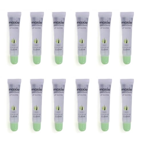 Maxie by Plantico Beauty Clear Lip Polish bulk (12 Pieces) CLEAR/ALOE (ALOE, 12 PCS) Beauty & Personal Care MAXIE BY PLANTICA BEAUTY