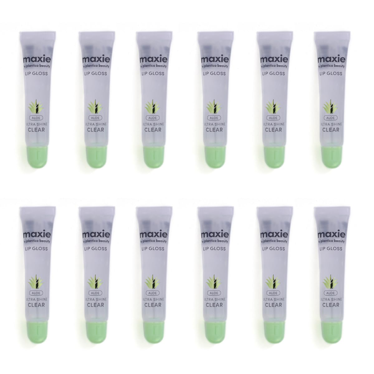 Maxie by Plantico Beauty Clear Lip Polish bulk (12 Pieces) CLEAR/ALOE (ALOE, 12 PCS) Beauty & Personal Care MAXIE BY PLANTICA BEAUTY