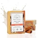 Way Natural Sandalwood Soap Bar (3 Pack) - Goat Milk Soap for Men & Women - Natural, Handmade w/Real Milk - Dry Skin, Hands/Body - Premium, Gentle, No Beauty & Personal Care Way Natural