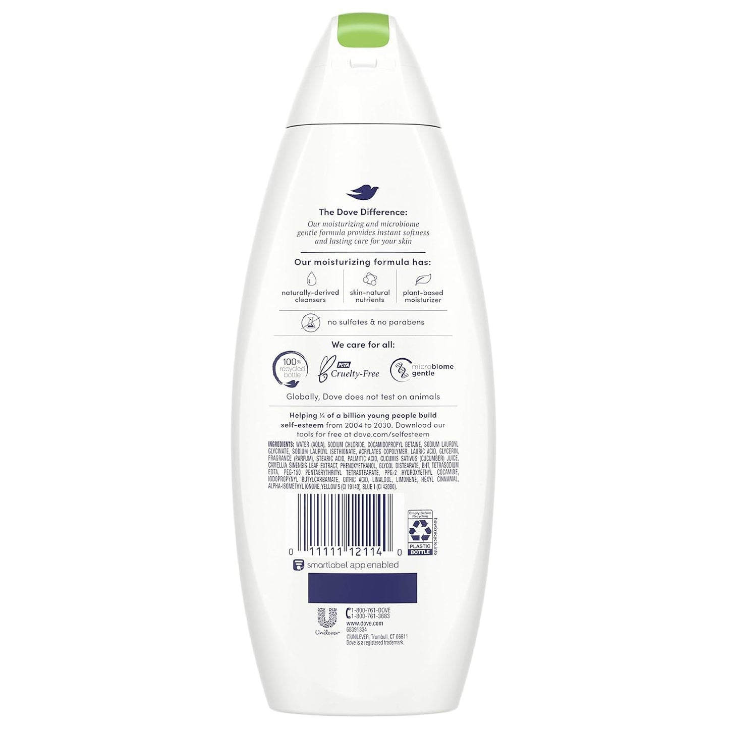 Dove Body Wash 12 Ounce Go Fresh Cucumber & Green Tea (354ml) (3 Pack) Beauty & Personal Care Dove