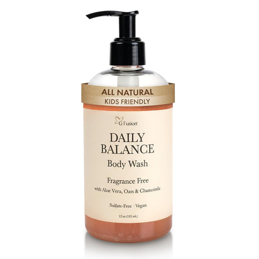 ALL Natural Body Wash, Moisturizing Shower Gel - Natural Fragnance Free Body Wash - Shower Gel For Dry & Sensitive Skin - Kids Soap - Organic, Vegan Beauty & Personal Care G-Fusion