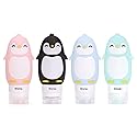 AUTENS Leakproof Silicone Travel Bottles Accessories Set,3oz (90ml) 4 Pack Refillable Cute Penguin Travel Containers for Shampoo,Lotion Sunscreen ect. Beauty & Personal Care AUTENS