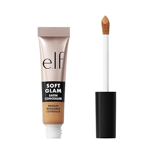 e.l.f. Soft Glam Satin Concealer, Medium Coverage For Blemishes & Under-Eye, Crease-Resistant, Long Lasting, Vegan , 32 Medium Neutral Beauty & Personal Care e.l.f.