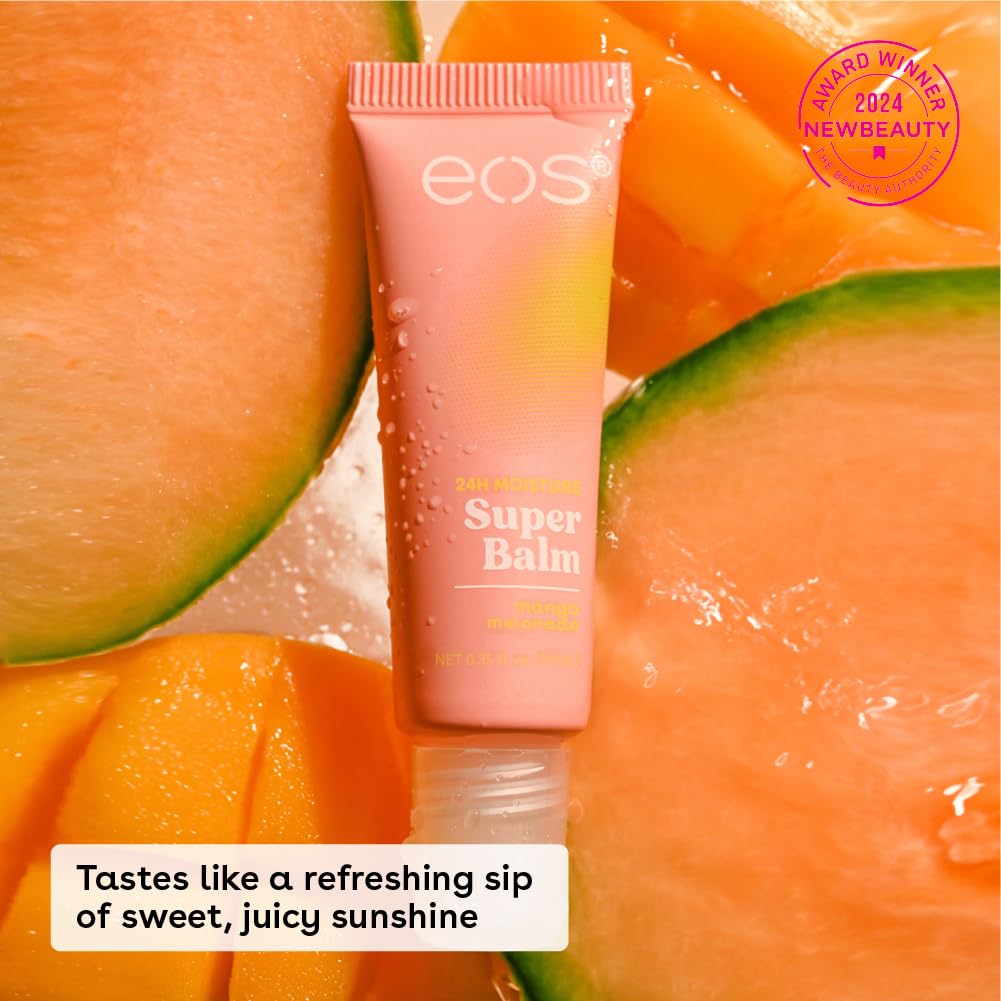 eos 24H Moisture Super Balm- Watermelon Frosé & Mango Melonade, Lip Mask, Day or Night Lip Treatment, Made for Sensitive Skin, 0.35 fl oz, 2-Pack Beauty & Personal Care eos