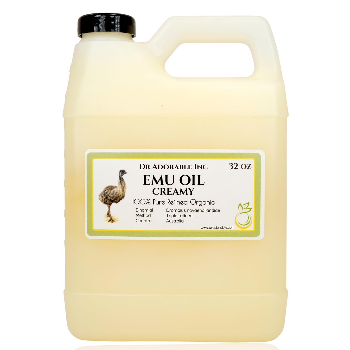 Dr Adorable - 32 oz - Creamy Emu Oil - 100% Pure Natural Organic Beauty & Personal Care Dr Adorable