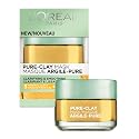 L'Oreal Paris Skincare Pure Clay Face Mask with Yuzu Lemon for Rough Skin to Clarify & Smooth, Clay Mask, at home face mask, 1.7 oz. Beauty & Personal Care L'Oreal Paris