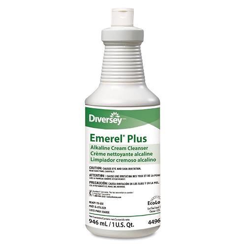 Diversey 94496138 Emerel Plus Cream Cleanser Odorless 32 oz Squeeze Bottle 12/Carton Beauty & Personal Care Diversey