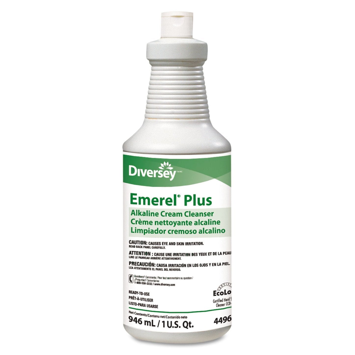 Diversey 94496138 Emerel Plus Cream Cleanser Odorless 32 oz Squeeze Bottle 12/Carton Beauty & Personal Care Diversey