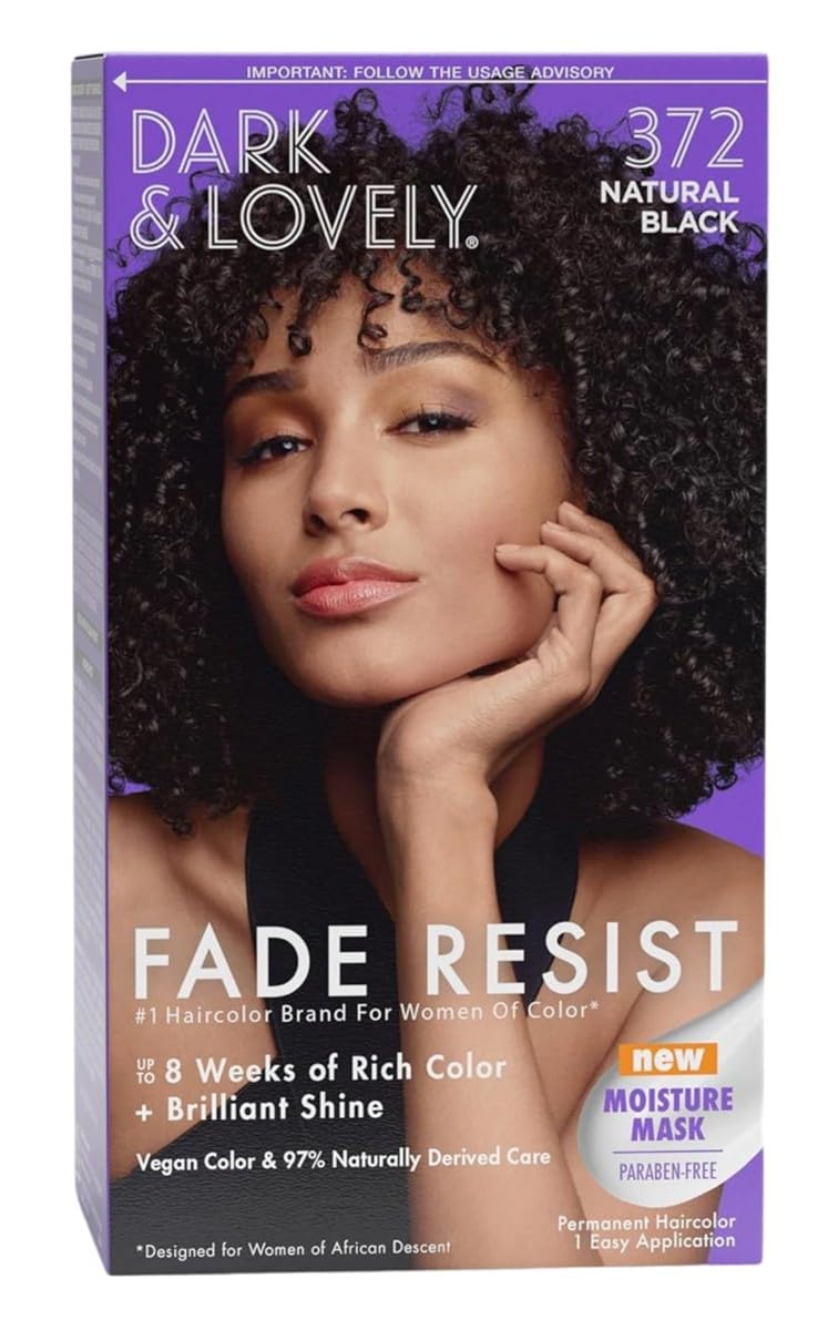 SoftSheen-Carson Dark and Lovely Fade Resist Rich Conditioning Hair Color, Permanent Hair Color, Up To 100% Gray Coverage, Brilliant Shine with Argan Beauty & Personal Care SoftSheen