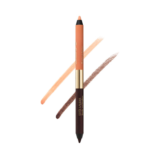 Estée Lauder Smoke and Brighten Long-Lasting Waterproof Kajal Eyeliner Pencil Duo, 0.03 Ounce, Bordeaux/Ivory Beauty & Personal Care Estée Lauder