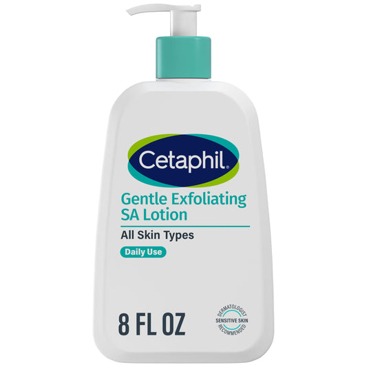 Cetaphil Gentle Exfoliating SA Face Lotion, Lightweight Moisturizer for All Skin Types, 8 Oz Pump Bottle, Salicylic Acid, Mandelic Acid Beauty & Personal Care Cetaphil