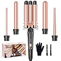 Waver Curling Iron Wand, BESTOPE PRO 5 in 1 Curling Wand Set with 3 Barrel Hair Crimper for Women, Fast Heating Hair Wand Curler in All Hair Type Beauty & Personal Care BESTOPE PRO