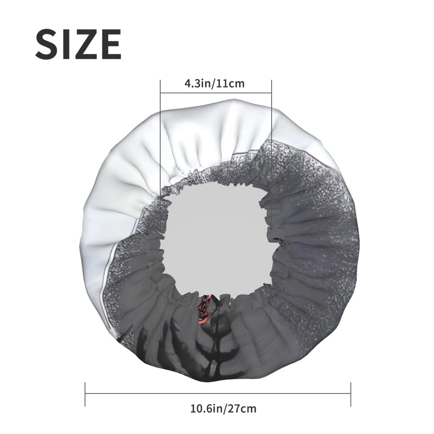 Moon Pine Tree Shower Cap for Women Men Large Reusable Shower Bonnet Double-Layer Waterproof Bath Caps Elastic Band Hair Hat for All Hairstyles Beauty and Personal Care BWLHJKE