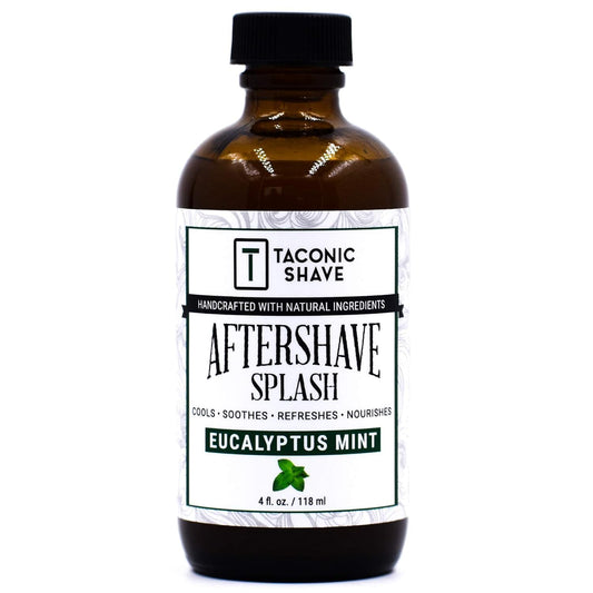 Taconic Shave Eucalyptus Mint Aftershave Splash - Refreshing, Alcohol-Free Men’s After Shave - Tones & Cools Skin Naturally - 4 oz USA Made Beauty and Personal Care Taconic Shave