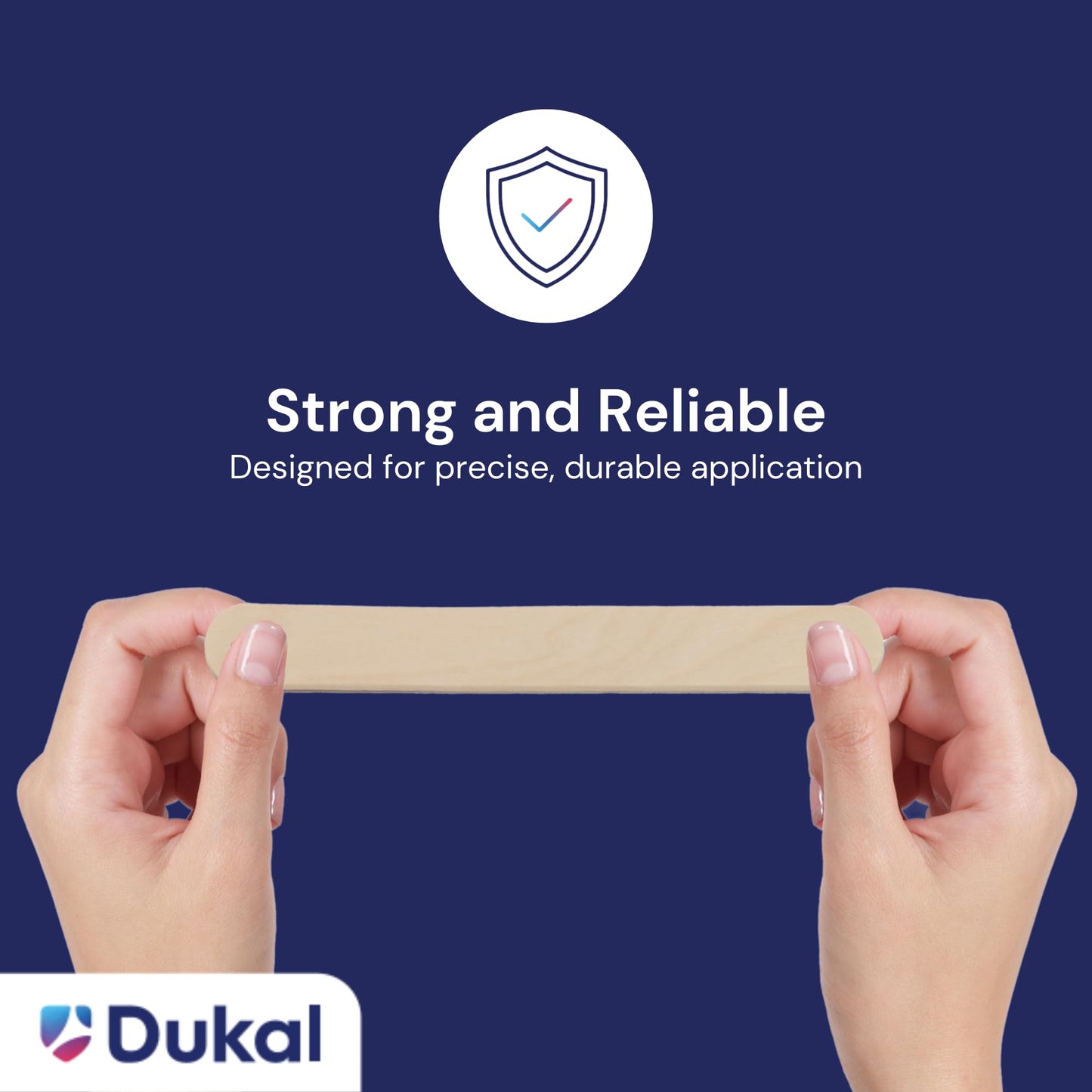 Dukal Large Wooden Wax Sticks - Body Hair Removal Applicator for Waxing, ¾” x 6” (Pack of 100) Beauty and Personal Care Dukal