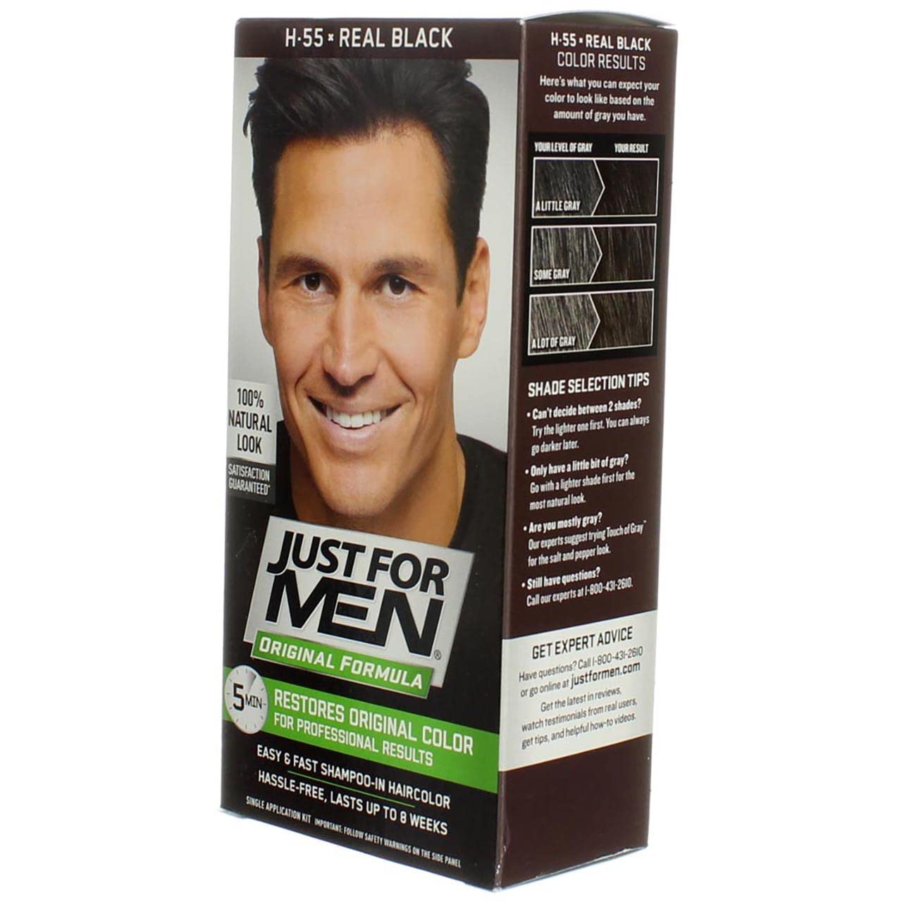 Just For Men Shampoo in Real Black Color (Case of 6) Beauty & Personal Care Just for Men