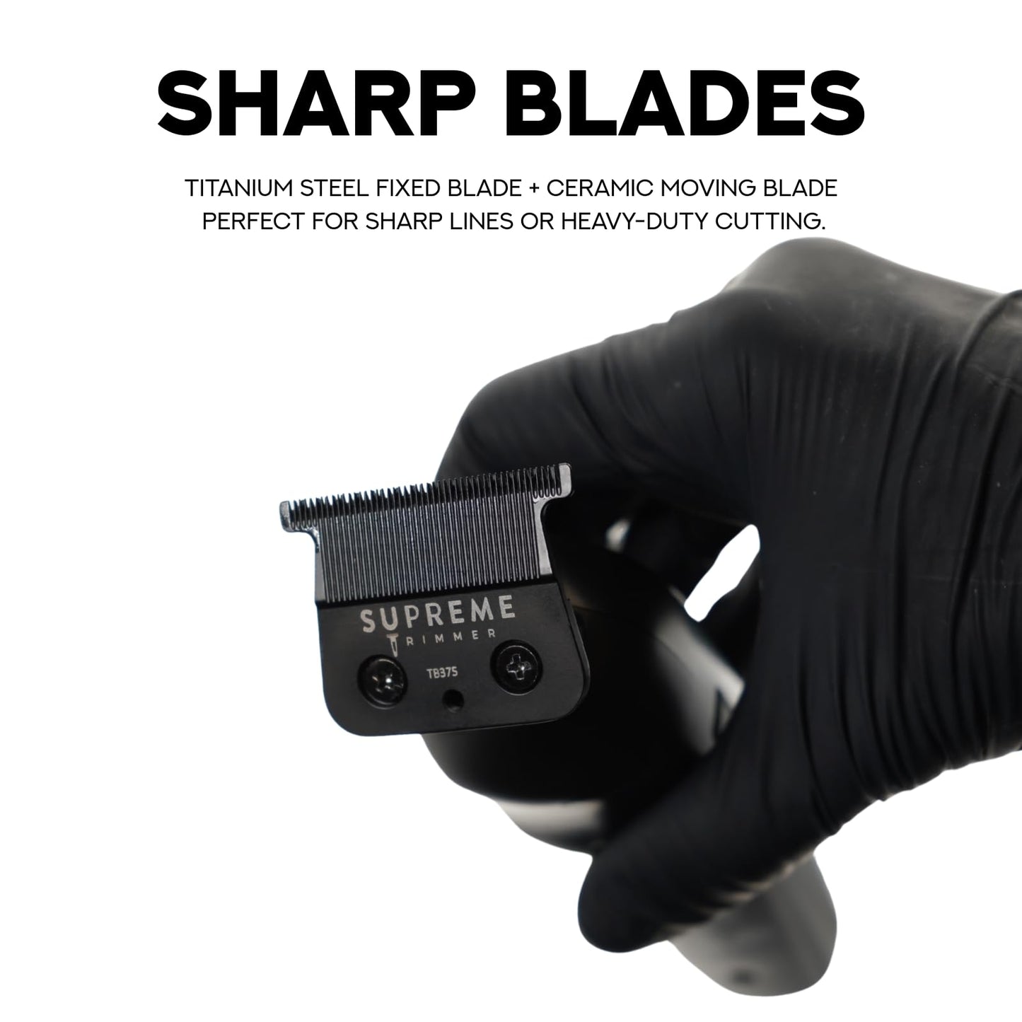 Supreme Trimmer Vader Lite ST3700 Professional Barber Trimmer - Ultra Sharp Zero Gap DLC T-Blade, 7000 RPM Cordless Detailer, USB-C Fast Charge, 120 Beauty and Personal Care Supreme Trimmer
