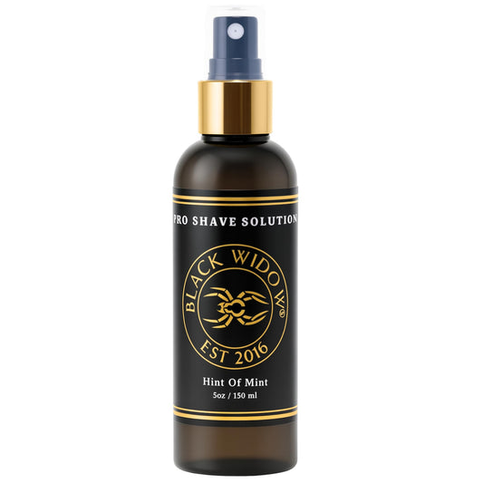 Black Widow Pro Shave Solution - No-Mess Shave Spray Lotion with Hint of Mint, Hydrating Slick Shaving Lotion for Men & Women, Reduces Razor Burn Beauty and Personal Care BLACK WIDOW