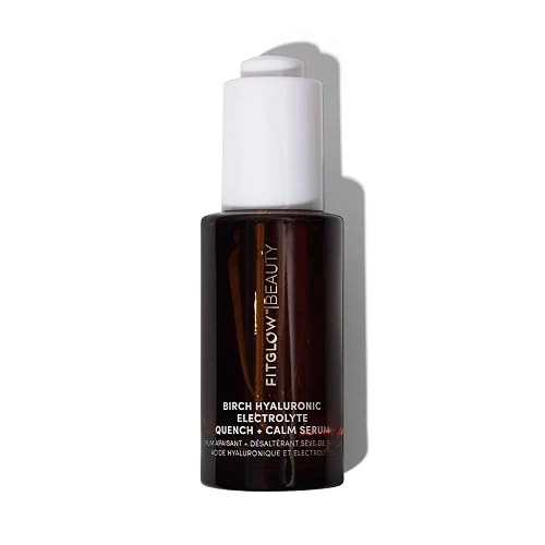 Fitglow Beauty Birch Hyaluronic Electrolyte Quench + Calm Serum | Vegan Hydrating Face Serum for Dry, Sensitive & Red Skin | Plumps, Soothes Beauty & Personal Care FITGLOW