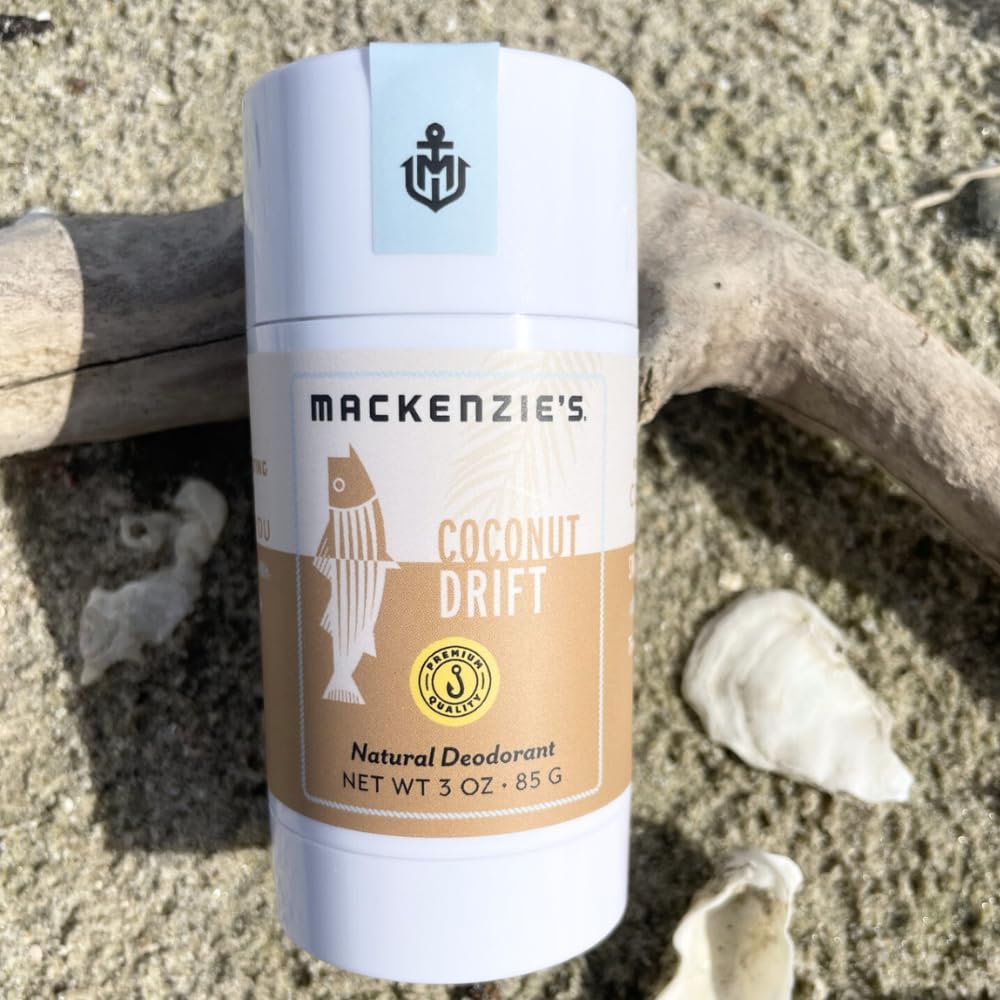 MacKenzie's Coconut Drift Deodorant - Father's Day - Gifts for Fishermen - Gifts for Women - Gifts for Men - Natural Deo - Aluminum Free - Proudly Beauty and Personal Care MACKENZIE'S