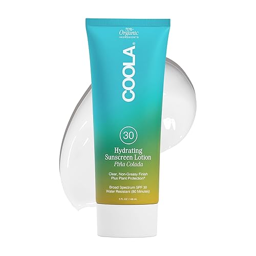 COOLA Organic Sunscreen SPF 30 Sunblock Body Lotion, Dermatologist Tested Skin Care for Daily Protection, Vegan and Gluten Free, Piña Colada, 5 Fl Oz Beauty & Personal Care COOLA