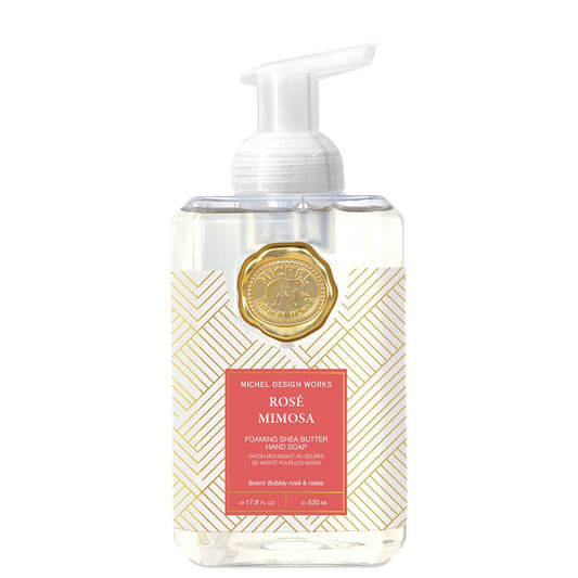 Michel Design Works Foaming Hand Soap, Rose Mimosa, Beautiful Square Container with Pump Beauty & Personal Care Michel Design Works