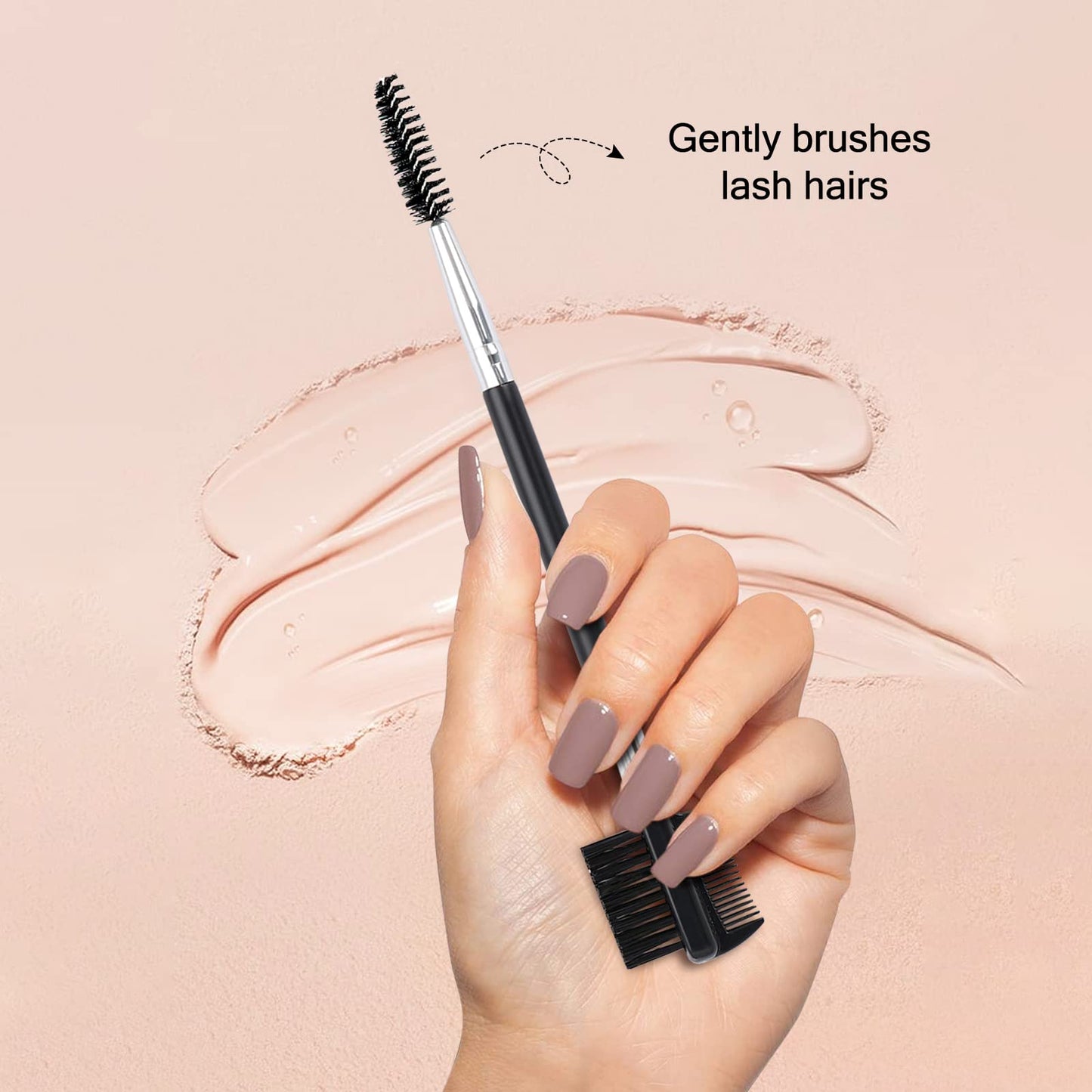 3 Head Eyebrow Eyelash Shaper Eyelash Comb Double Head Brush Makeup Grooming Tool cosmetic with 3 Different Spoolie Brushes for Separating Lashes Beauty & Personal Care MUIIGOOD