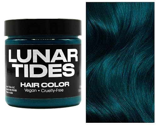 Lunar Tides Semi-Permanent Hair Color (43 colors) (Cerulean Sea, 4 fl. oz.) Beauty & Personal Care Lunar Tides