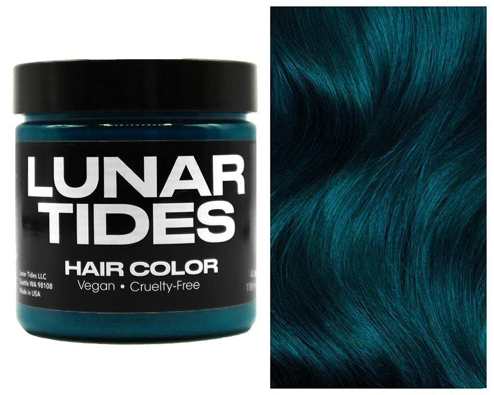 Lunar Tides Semi-Permanent Hair Color (43 colors) (Cerulean Sea, 4 fl. oz.) Beauty & Personal Care Lunar Tides
