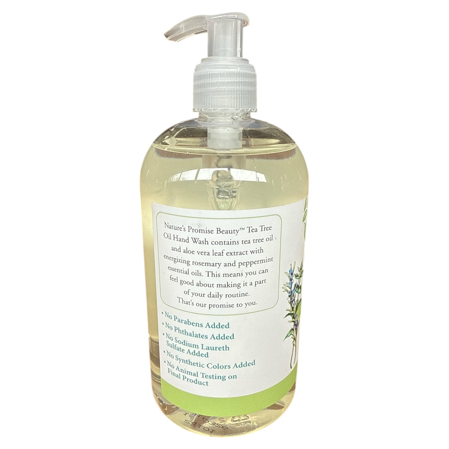 Nature's Promise Beauty Vegan Tea Tree Oil Hand Wash, Energizing Rosemary Mint, 16 fl oz Beauty & Personal Care Nature's Promise