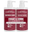 Daily Perfection Color Protect Shampoo and Conditioner Set - Vibrant and Shining Hair Care,Treated Hair with Biotin and Keratin - Salt, Sulfate Beauty & Personal Care Daily Perfection