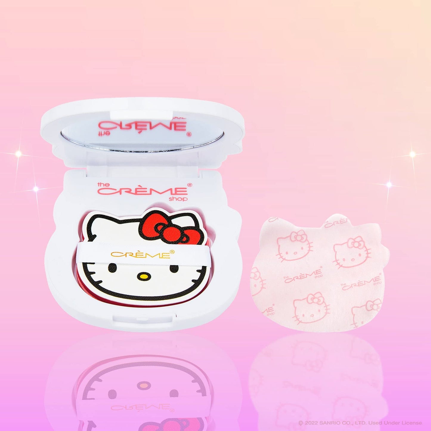 The Creme Shop Hello Kitty Mattifying Blotting Paper + Reusable Mirror Compact (Limited Edition), Pack of 1, 1.0 Count Beauty & Personal Care The Crème Shop