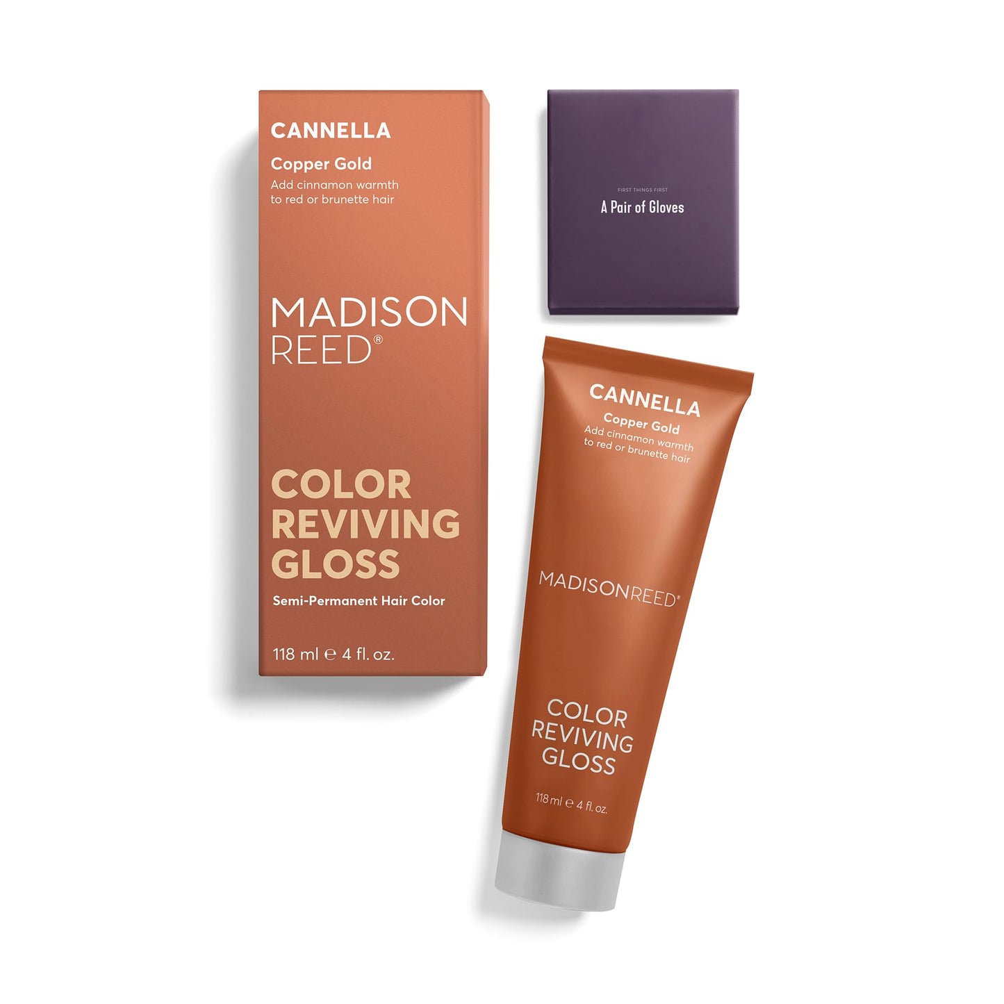 Madison Reed Color Reviving Gloss - Cannella Copper | Semi-Permanent, Color Depositing Gloss for Brunette & Red Hair, Revives Copper & Gold Tones Beauty & Personal Care Madison Reed