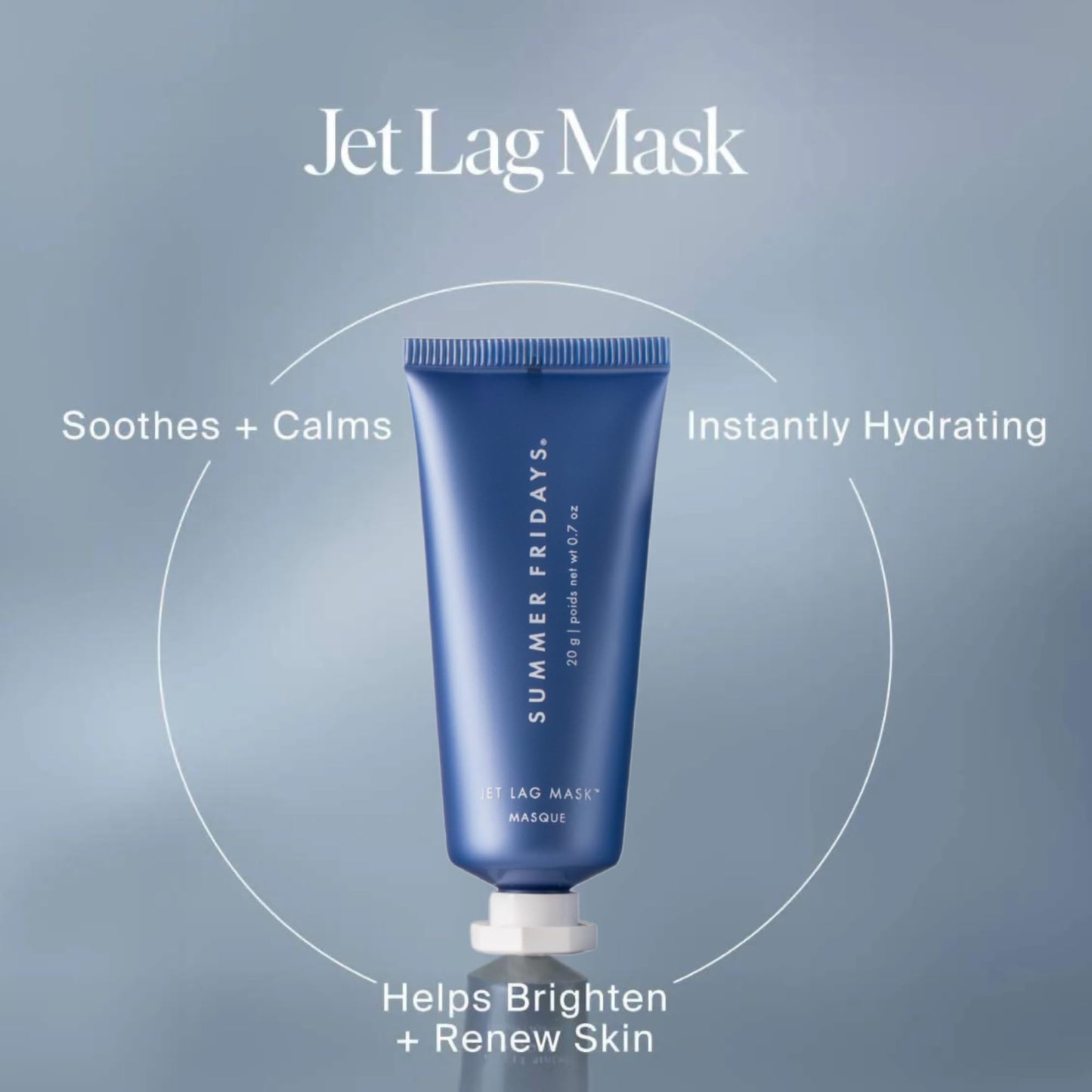 Summer Fridays Jet Lag™ Essentials - Mini Hydrating Skin Care Set With Jet Lag™ Mask, Eye Patches, Deep Hydration Face Serum & Hydration Mist - Travel Beauty & Personal Care Summer Fridays