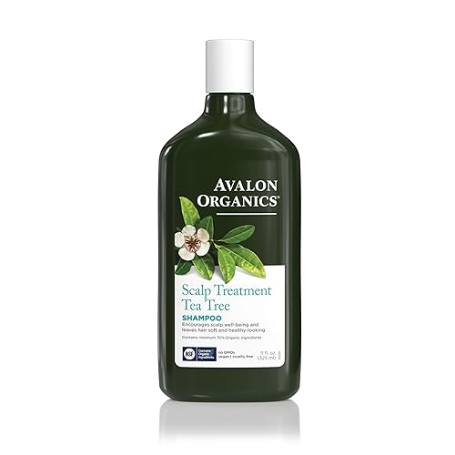 Avalon Organics Scalp Treatment Tea Tree Shampoo, Encourages Scalp Well-Being and Leaves Hair Soft, 11 Fluid Ounces Beauty & Personal Care Avalon Organics