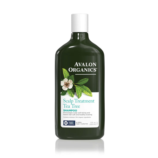 Avalon Organics Scalp Treatment Tea Tree Shampoo, Encourages Scalp Well-Being and Leaves Hair Soft, 11 Fluid Ounces Beauty & Personal Care Avalon Organics