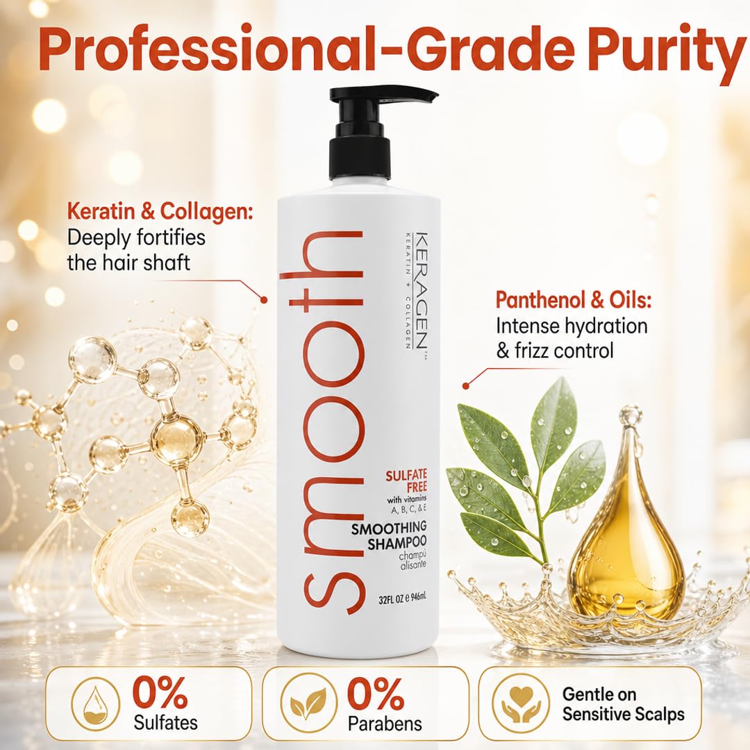 KERAGEN Hair Care - Advanced Structural Repair & Color Protection System | Rebuilds & Protects - 52% Stronger Hair | Deep Fortification for Vibrant Beauty & Personal Care KERAGEN