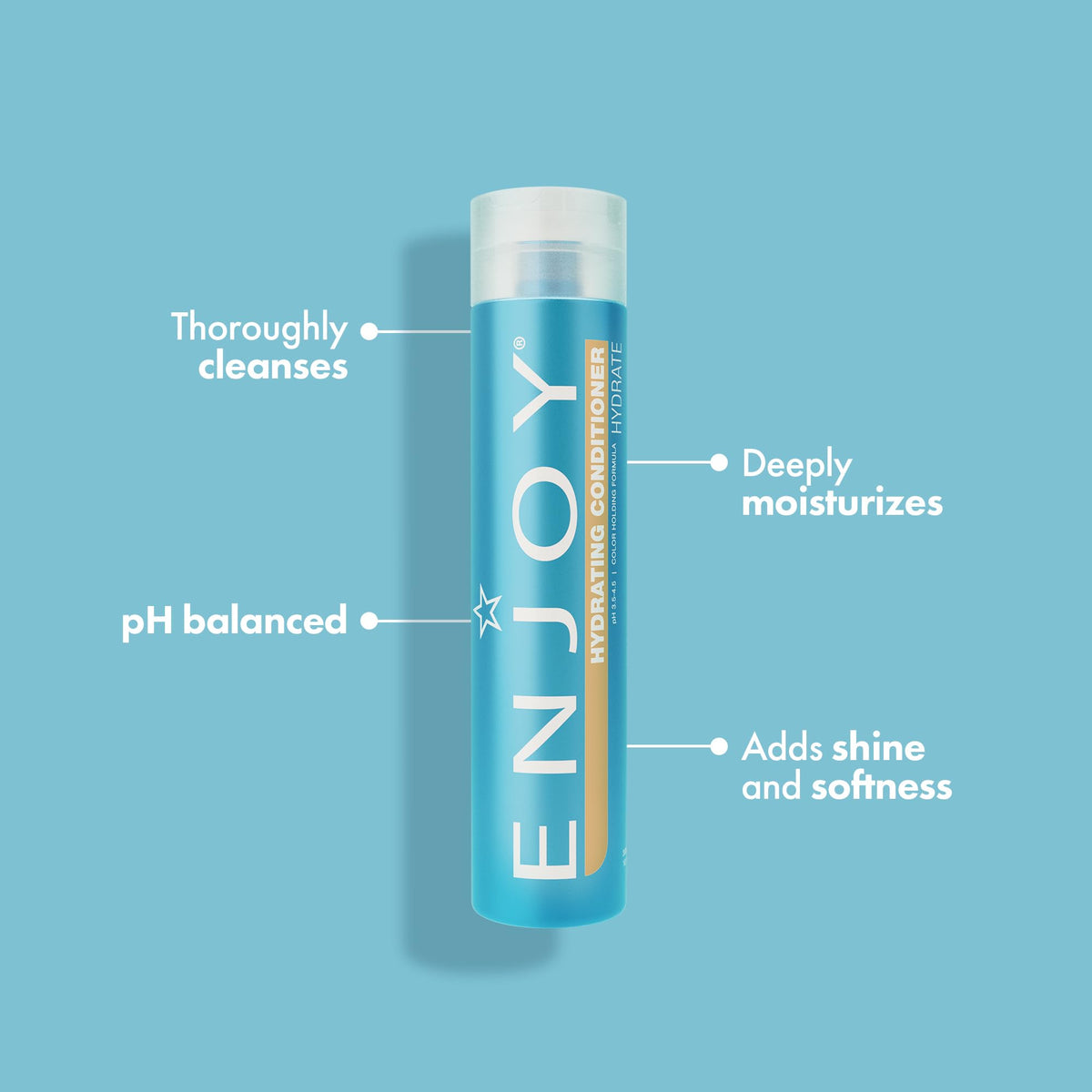 Enjoy Hydrating Conditioner - Moisturizing & Smoothing for Soft, Shiny, Manageable Hair - Sulfate-Free & Color Safe - 10.1 oz Beauty & Personal Care Enjoy