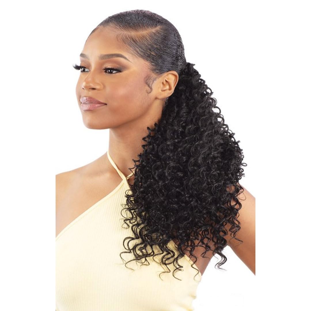 Shake N Go Organique Pony Pro Secret Pocket Ponytail - Water Curl 18" (Color : 530)