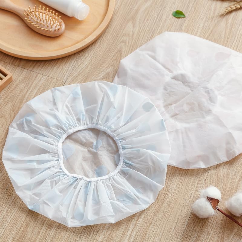 AKOAK 4 Pcs/Set Reusable EVA Waterproof Shower Cap, Suitable for Beauty, Makeup, Cleansing, Bath and Other Facial Care Beauty and Personal Care AKOAK