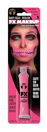 Tinsley Transfers FX Makeup - Face and Body Paint - Water-Based Cream - 7g / 0.24 oz Tube (DayGlo Hot Pink) Beauty & Personal Care Tinsley Transfers