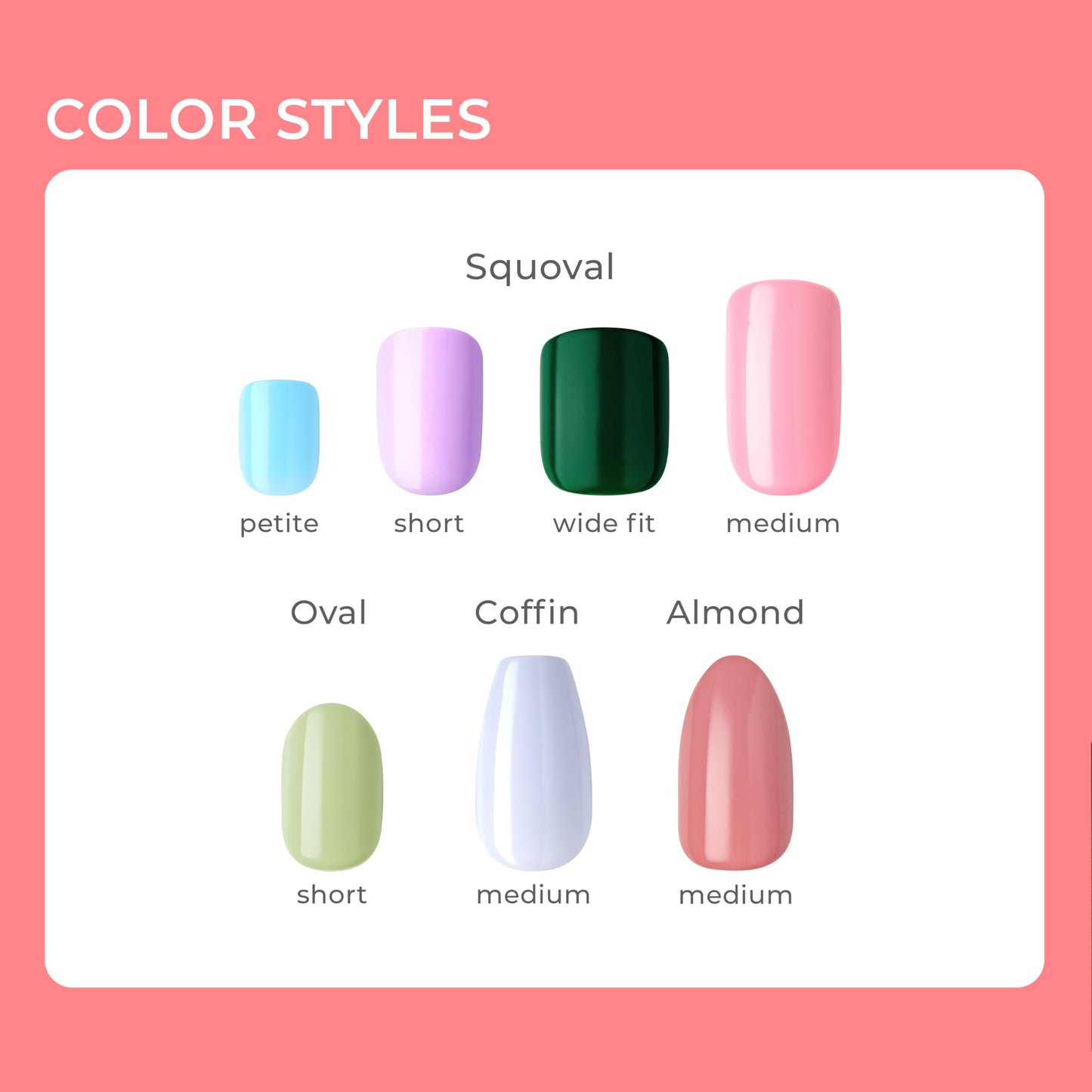 KISS imPRESS Color Polish-Free Solid Color Press-On Nails, PureFit Technology, Short Length, 'Reddy or Not', Includes Prep Pad, Mini Nail File Beauty & Personal Care imPRESS