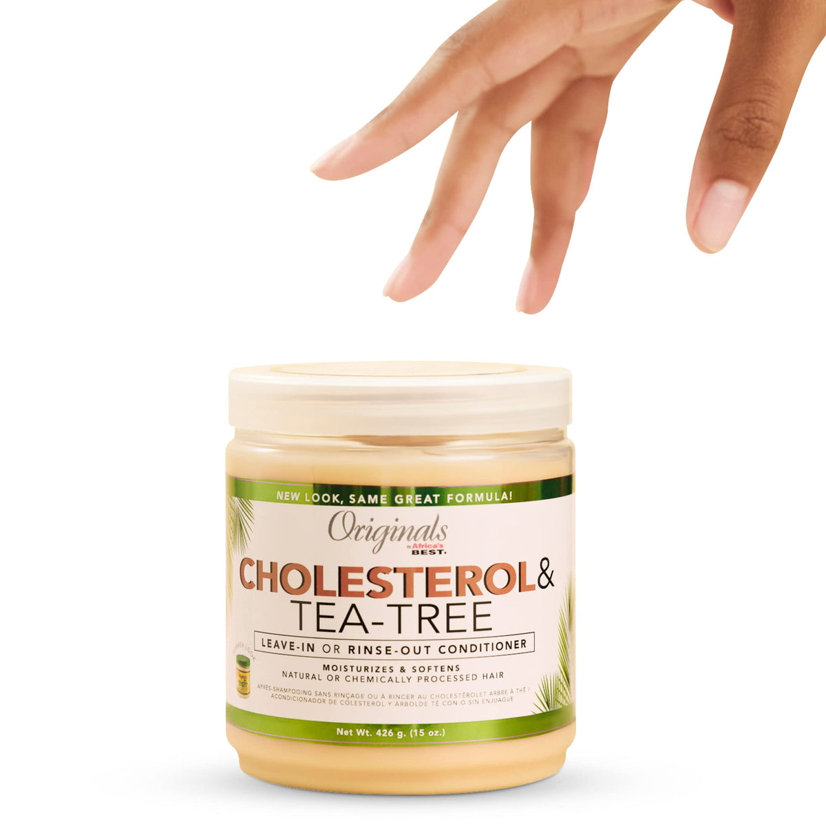 Originals by Africa's Best Cholesterol Tea Tree Oil, Rinse-Out Plus Leave in Conditioner, Repair and Revitalize Damaged, Dry, Overprocessed Hair, 15 Beauty & Personal Care Originals by Africa's Best